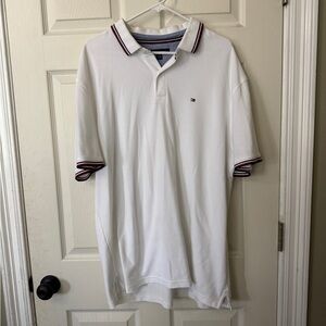 White Tommy Hilfiger Polo Shirt
